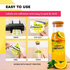 High-Transparency Glossy Printable Vinyl Sticker Paper – 20 Sheets