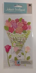 RARE Jolee’s Bouquet Of Love Valentine’s Day Flowers Scrapbooking Stickers