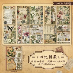 30 pcs Vintage Scrapbooking Stickers DIY Craft Supplies for Album Planner