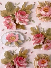 Brenda Walton Florals Scrapbook Stickers Lot – K&Co – Retired – 8 pc Kit