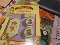 LOT OF CRAFT SUPPLIES–CARDSTOCK-DIECUT STICKERS-QUOTABLE NOTABLES & MORE–#T12A