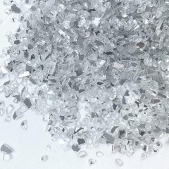 2lb/910g Crushed Mirror Glass for Crafts 0.2″L x 0.1″W, 2lb