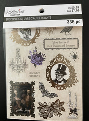 RECOLLECTIONS HALLOWEEN STICKER BOOK 12 PAGE 336 PC STICKERS DEAD REGENCY
