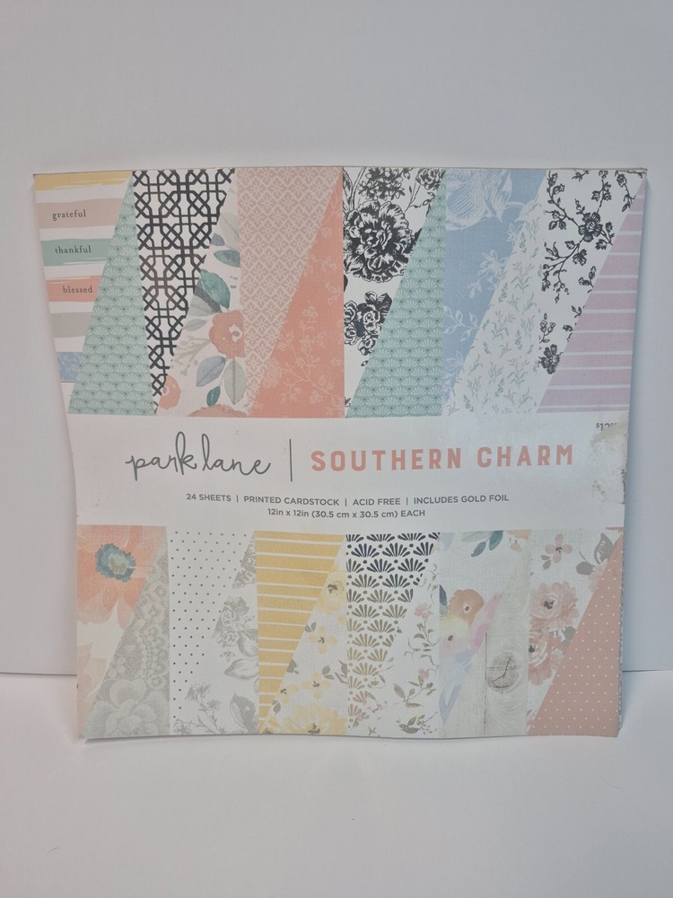 PARK LANE SOUTHERN CHARM 24 SCRAPBOOKING SHEETS BY JO ANN STORES NEW
