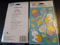 10 pkgs Vintage Dimensional Easter Stickers Stickety-Doo-Da(Am. Greetin& Walmart