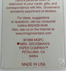 Mrs. Grossman’s Sea Creatures Stickers 3 Sheets & Dragonfly 2 Sheets NIP VTG 90s