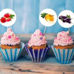 600 Pcs 1.5 Inch Cute Vegetable Stickers for Kids Birthday Party Rewards