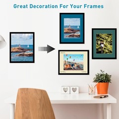 16Pk Mixed Colors 11×14 Inch Picture Frame Mats for 8×10 Inch Photos Artworks