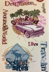 Miss Elizabeth’s ROAD TRIP Clear Mylar Stickers Travel Vacation Getaway Route 66