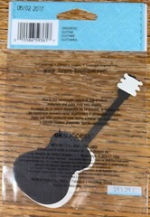 RARE Jolees Rock Star Guitar Wood GARAGE BAND Musical Music 3D Scrapbook Sticker
