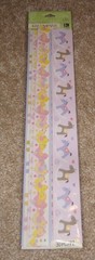 K&Company Itsy Bitsy Baby Girl Adhesion Borders w/Glitter Accents ~ NIP
