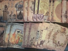 100 PC Ephemera Paper Packs Mystical Magical Notes New
