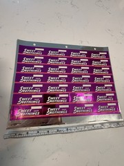 Sweet Nothings Grape Sticker Sheet CM-107 Metallic Edge Vintage