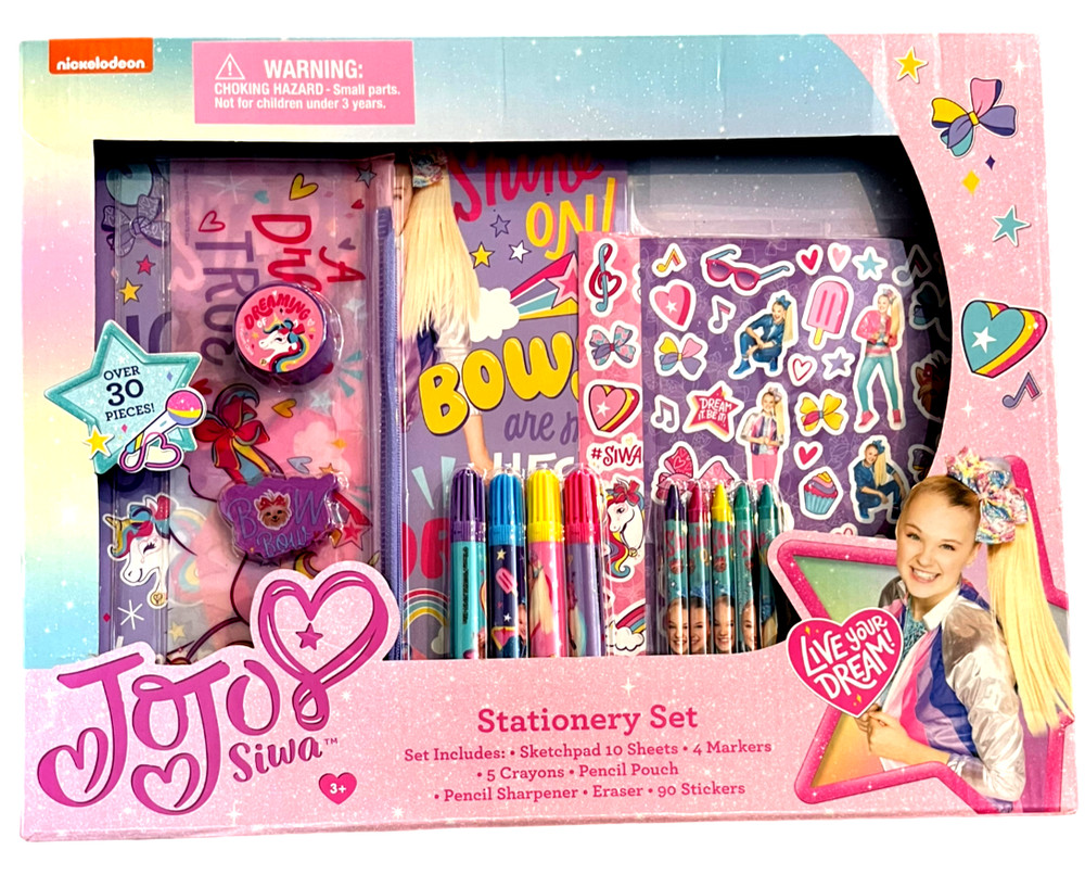 JoJo Siwa Stationery Set – NEW in Box – Great Gift – Kids Jewelry Set Toy