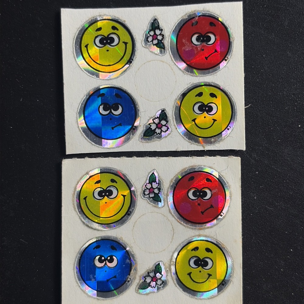 2 VINTAGE 80’S PRISM BJ BALLS STICKERS