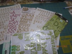40 Sheets Scrapbooking Stickers Alphabet Mixed Lot – Assorted brands & styles