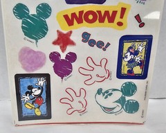 Hallmark Disney Mickey & Minnie Mouse Art Stickers 4 Sheets Sealed White