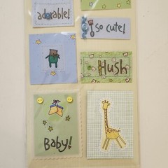 NEW Lot 7 Pkgs BABY BOY Stickers Rub-Ons Transparency Making Memories Daisy Ds-Z