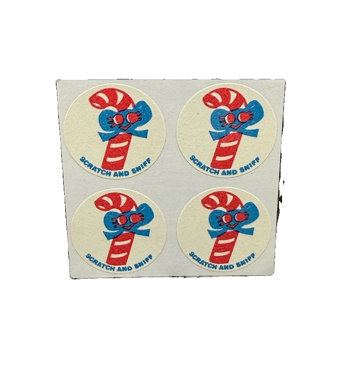Vintage Matte CTP Creative Teaching Press Scratch And Sniff Stickers Peppermint