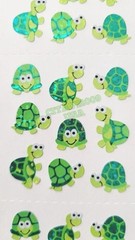 SANDYLION VINTAGE STICKERS SHEET *TURTLES * NO LOGO *VERY RARE COLLECTIBLE