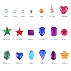 3897 Pcs Rhinestone Gem Stickers – Self-Adhesive Craft Jewels, Multicolor & Asso