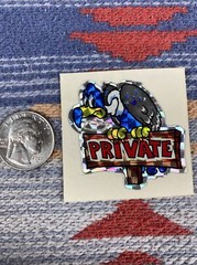 BJ Stickers Prism vintage Private Vulture 1980s