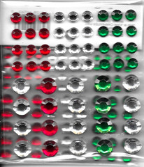 Gems Rhinestones Red Green Clear Christmas Bling Recollections Stickers