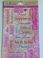 Miss Elizabeth’s WORDS FROM THE HEART Value Stickers Valentines Romance Wedding