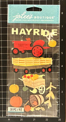 Jolee’s Boutique HAYRIDE Dimensional Stickers Fall Autumn Thanksgiving SPJBLG028