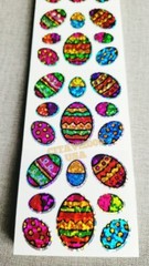 EASTER EGGS STICKERS JILLSON & ROBERTS HAMBLY PRISMATIC COLLECTIBLE STICKERS.