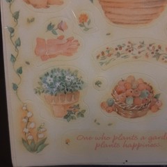Vintage Ambassador Stickers 1992 Spring Springtime Birdhouse Birds Flowers NOS