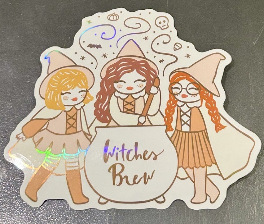 NEW Pumpkin Paper Co Witches Brew Halloween Sticker