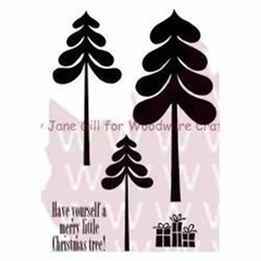 Woodware Craft Clear Stamp TALL CHRISTMAS JGS361 Scrapbooking