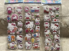 Retro Vintage Look Hello Kitty 3D Bubble Puffy Stickers 3 sets (#38)