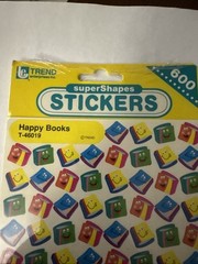 1992 Trend superShapes 600 Stickers New Happy Books Teaching Learning
