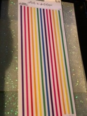 THE PAPER COMPANY BRIGHT MULTI-COLOR BORDER LINES (BUY 3 OR MORE FREE SHIPPING)