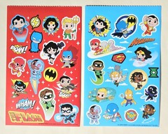 DC Super Friends (Superheroes) / Sticker sheets. Lot Of 2.