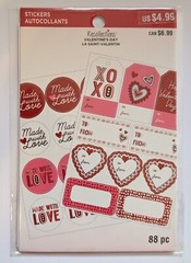 Valentine’s Day Labels Craft Stickers By Recollections