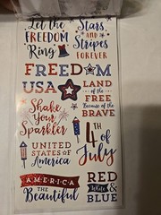 Recollections 4TH OF JULY PATRIOTIC Scrapbooking Stickers 49 Pc
