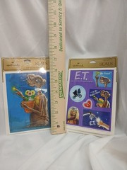 Vintage Hallmark ET Stickers Seal 1982 Sealed NOS Phone Home 2 PACKS OF 4 Sheets