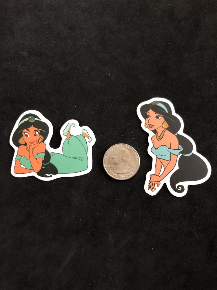 Disney Stickers – Aladdin, Jasmine lot of 2 Stickers