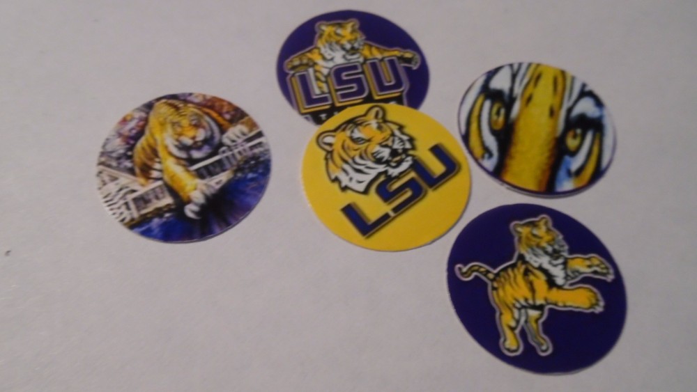 Pre Cut One Inch LSU Images! Free Shipping