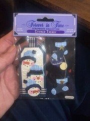 Forever in time Sticker Trendz Handmade 5.5″ x 4″ Snowmen Luggage Tag Stocking