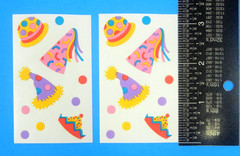 Vintage Mrs. Grossmans Party Hats Sticker 2 Mod Sheets Set