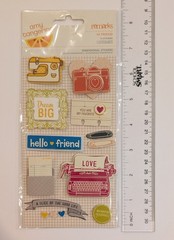 Amy Tangerine Remarks Hi Friend Scrapbooking Stickers By American Crafts