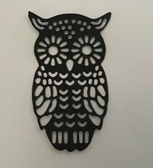 Owl die cut embellishments 3-1/4” x 2” 6 pieces Choose color