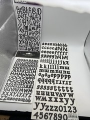 Lot Of NEW Sticker Letters- Asst. Fonts/15 Sets Of Large & Small Black Letters;