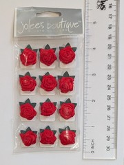 RARE Jolee’s Red Rosebuds Roses Flowers Photo Corners Scrapbooking Stickers