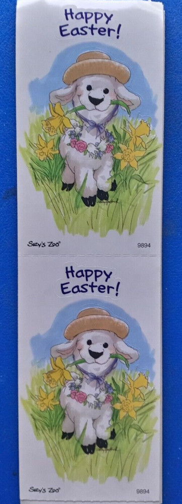 SUZY’S ZOO «HAPPY EASTER» LAMB STICKER MODULE #9894