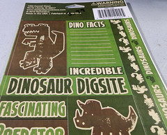 Reminisce Din-O-Rama Dinosaur Cardstock Stickers 12″ Scrapbooking 2 Sheets